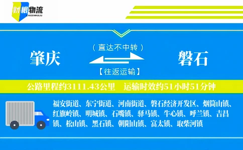肇庆到磐石物流公司