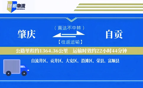 肇庆到自贡物流公司