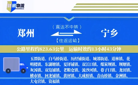 郑州到宁乡物流公司