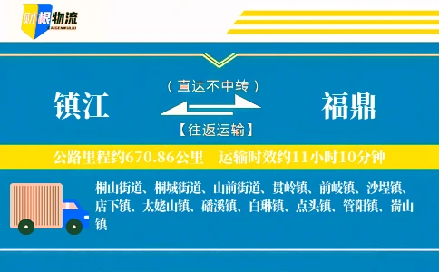 镇江到福鼎物流公司