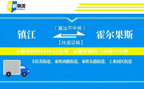 镇江到霍尔果斯物流公司