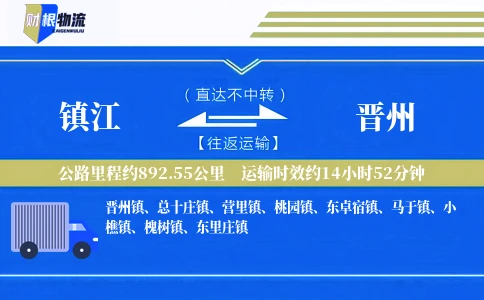 镇江到晋州物流公司