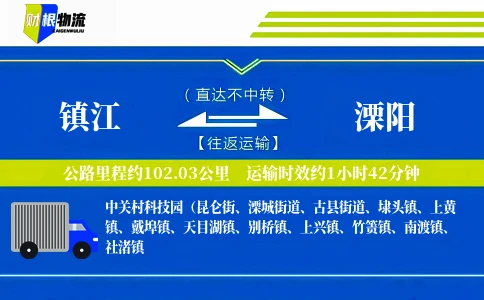 镇江到溧阳物流公司