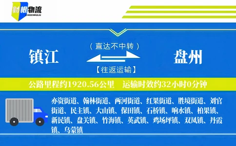 镇江到盘州物流公司