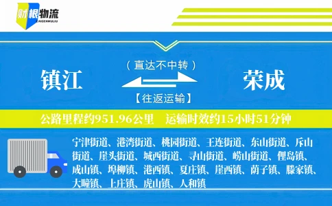 镇江到荣成物流公司