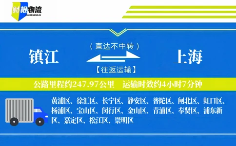 镇江到上海物流公司