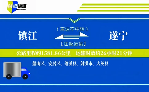 镇江到遂宁物流公司