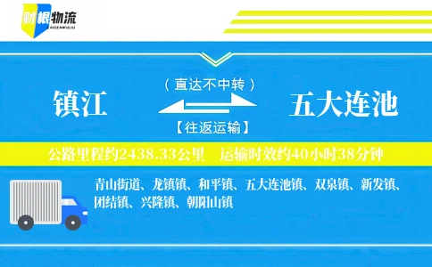 镇江到五大连池物流公司