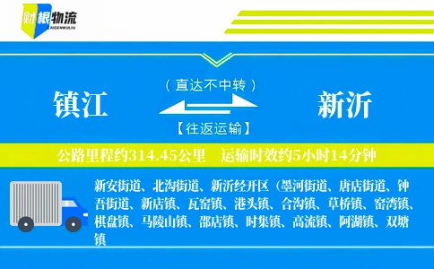 镇江到新沂物流公司