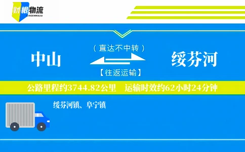 中山到绥芬河物流公司