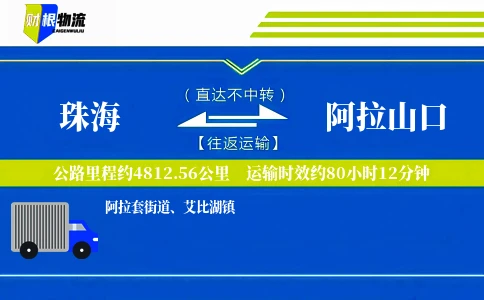 珠海到阿拉山口物流公司