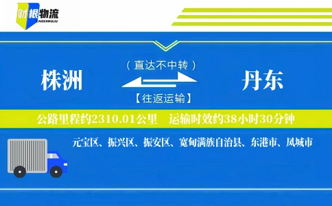株洲到丹东物流公司