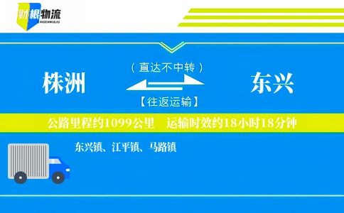 株洲到东兴物流公司