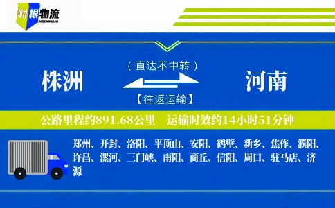 株洲到河南物流公司