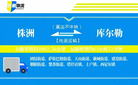 株洲到库尔勒物流公司