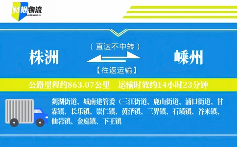 株洲到嵊州物流公司