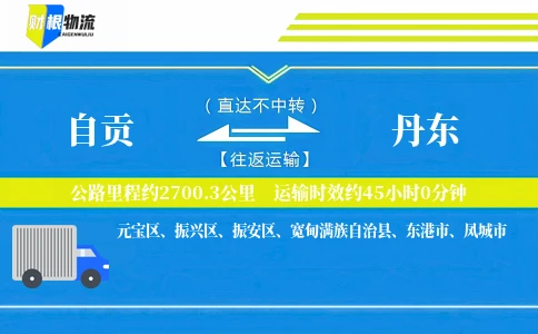 自贡到丹东物流公司