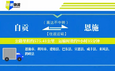 自贡到恩施物流公司