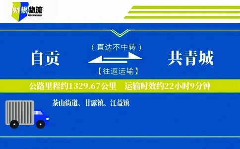 自贡到共青城物流公司