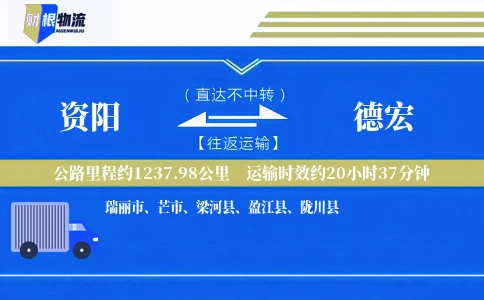 资阳到德宏物流公司