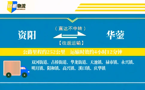 资阳到华蓥物流公司