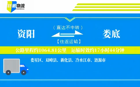 资阳到娄底物流公司