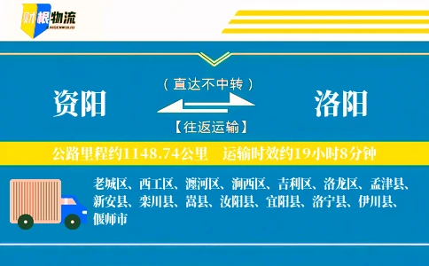 资阳到洛阳物流公司