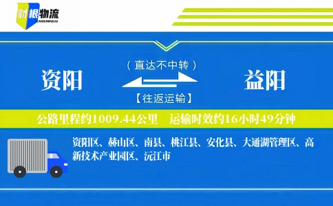 资阳到益阳物流公司