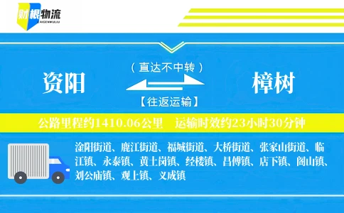 资阳到樟树物流公司